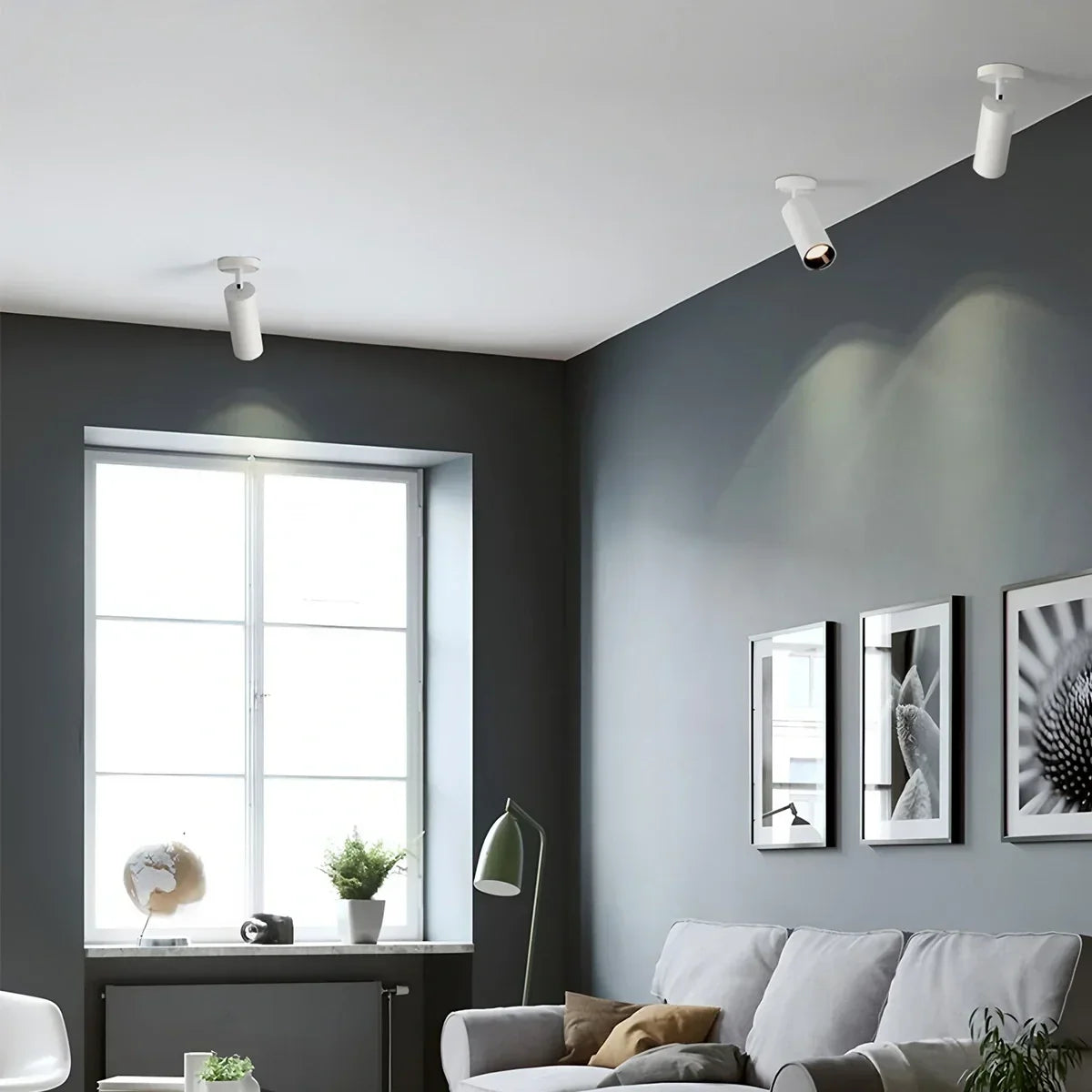 Nordic Creative Long Tube Ceiling Spotlight | Desfino