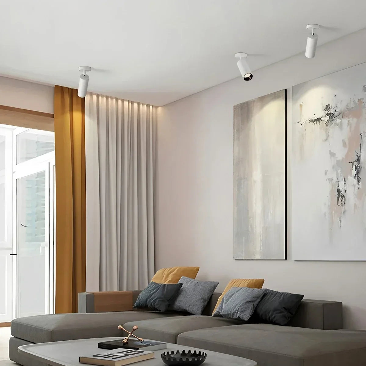 Nordic Creative Long Tube Ceiling Spotlight | Desfino