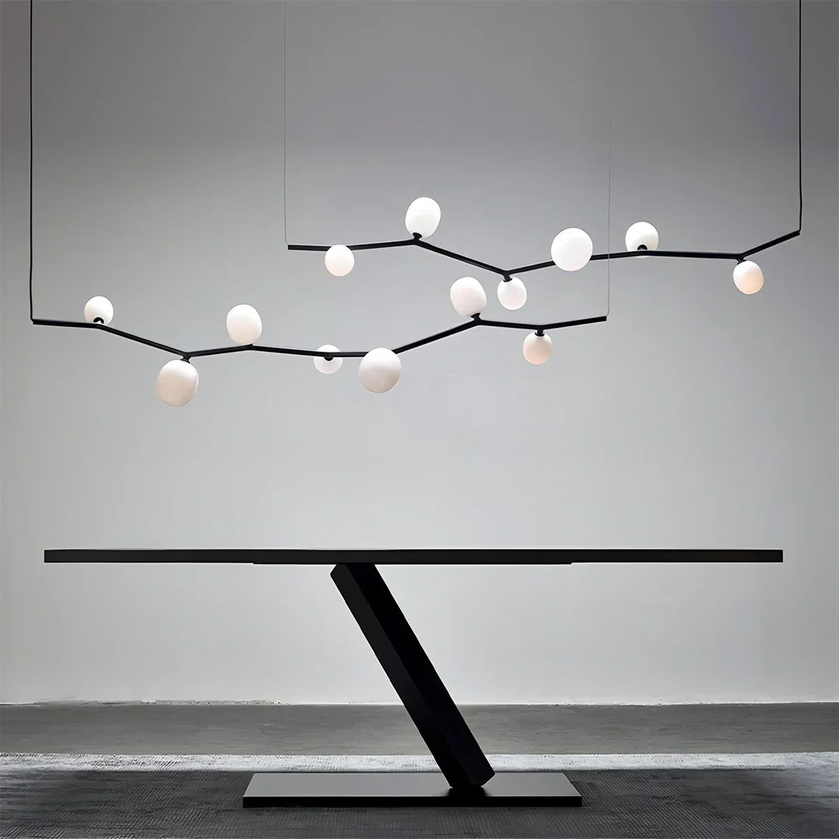 Nordischer kreativer Kronleuchter aus Glas mit Ästen | Desfino