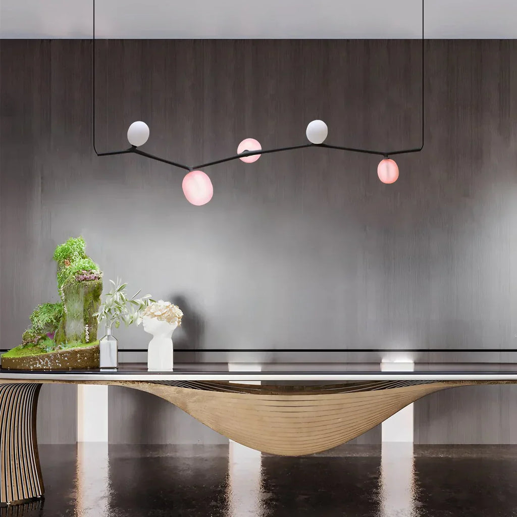 Nordischer kreativer Kronleuchter aus Glas mit Ästen | Desfino