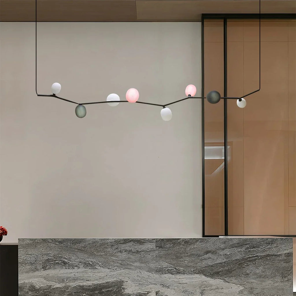 Nordischer kreativer Kronleuchter aus Glas mit Ästen | Desfino