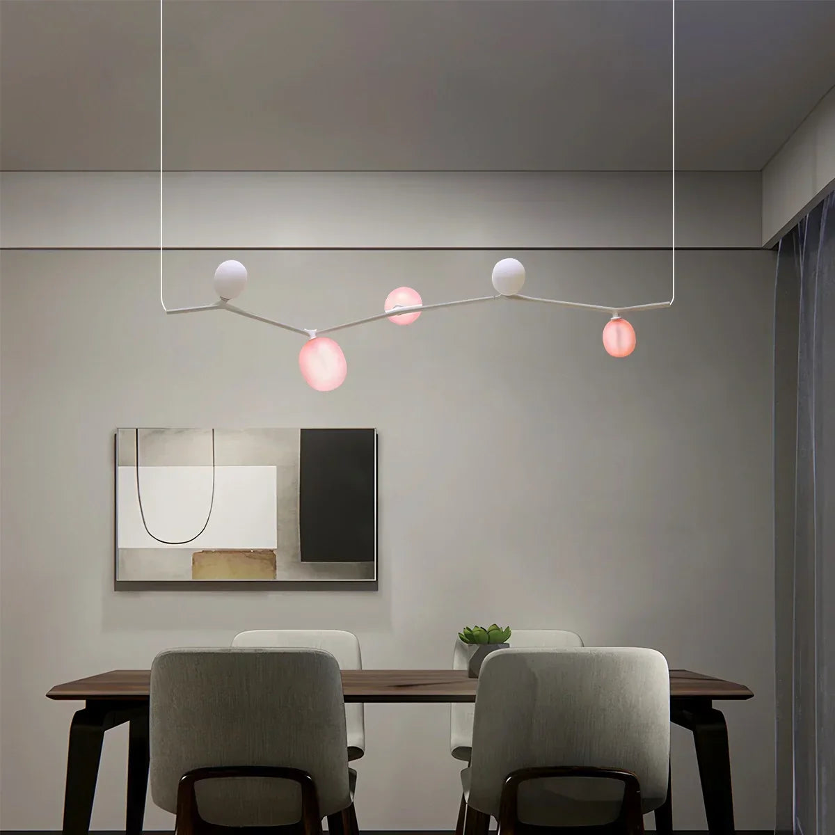Nordischer kreativer Kronleuchter aus Glas mit Ästen | Desfino