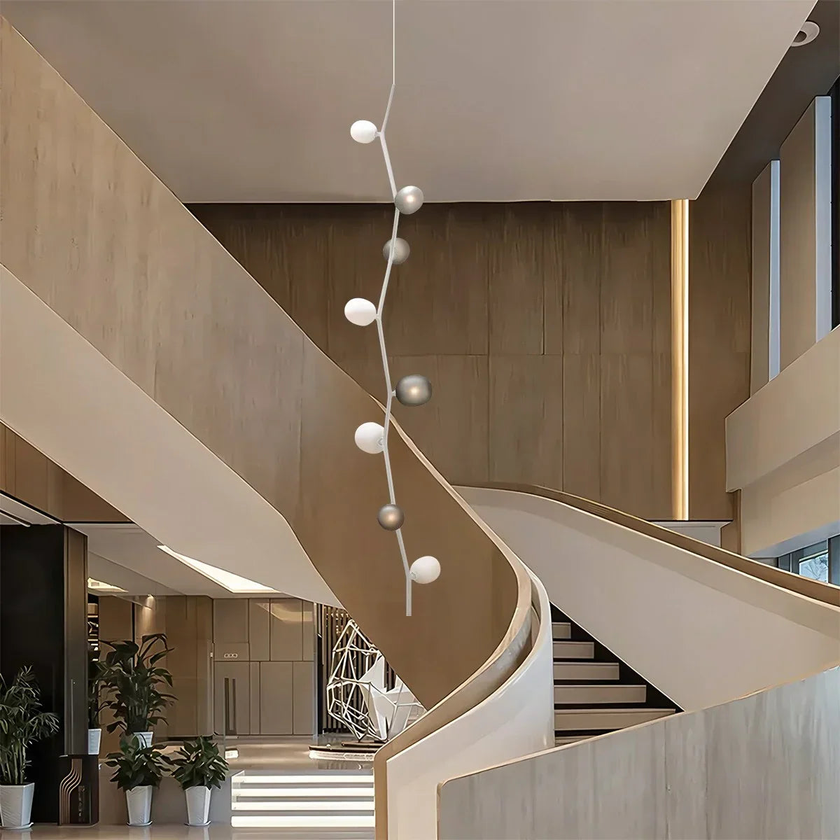 Nordischer kreativer Kronleuchter aus Glas mit Ästen | Desfino