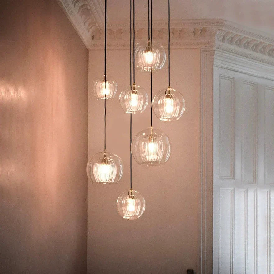 Nordic Glass Globe Pendant Light for Modern Interiors | Desfino
