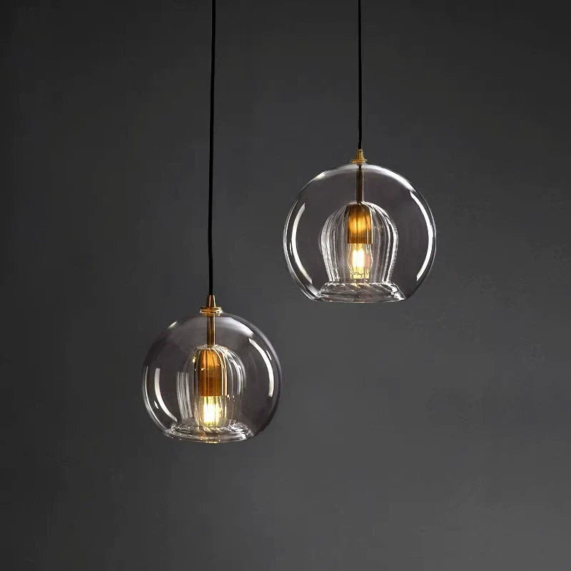 Nordic Glass Globe Pendant Light for Modern Interiors | Desfino