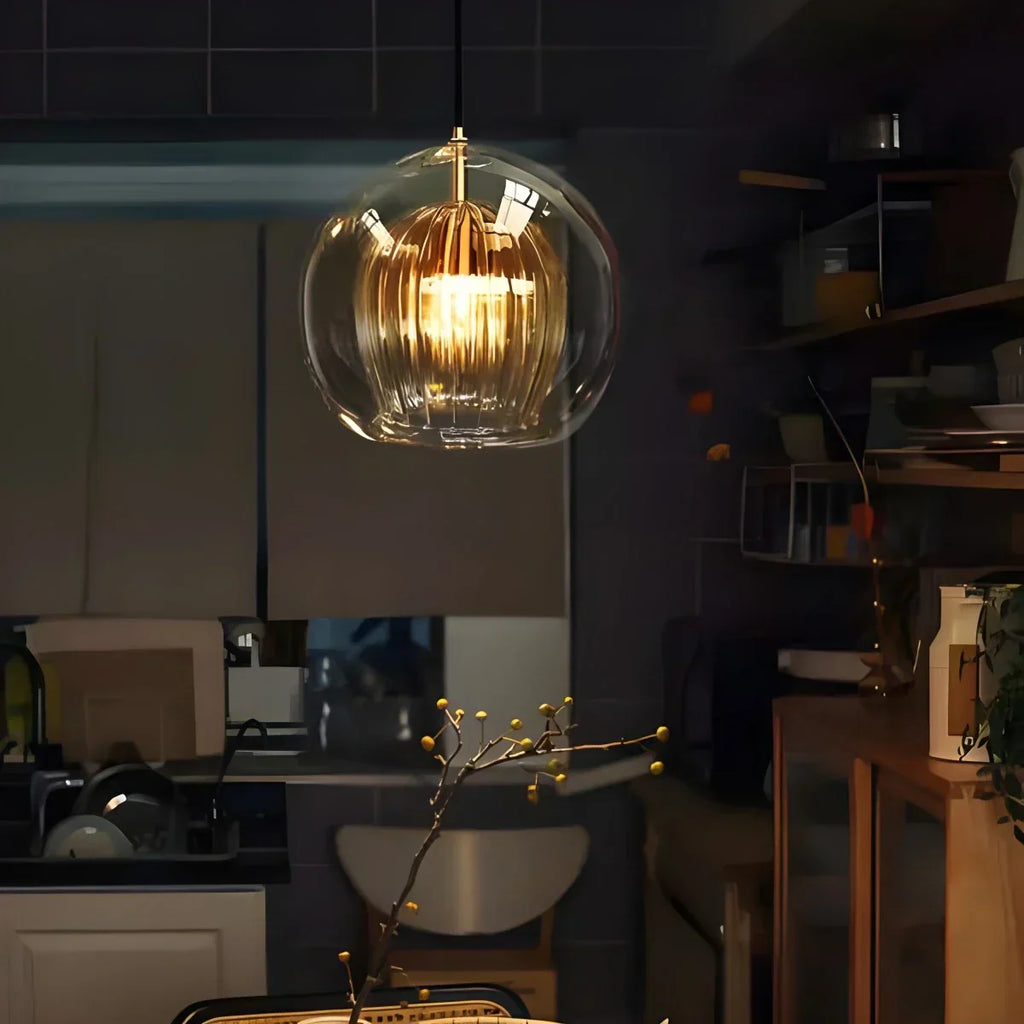 Nordic Glass Globe Pendant Light for Modern Interiors | Desfino