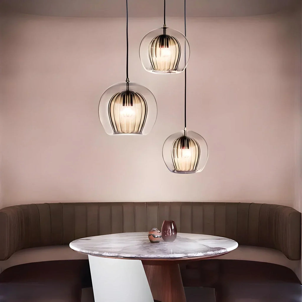 Nordic Glass Globe Pendant Light for Modern Interiors | Desfino