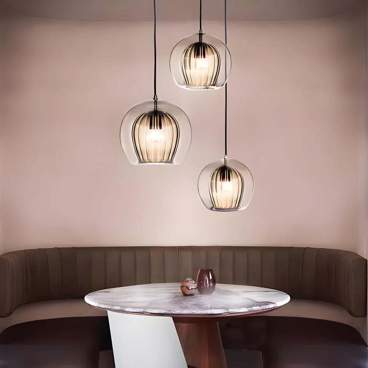 Nordic Glass Globe Pendant Light for Modern Interiors | Desfino