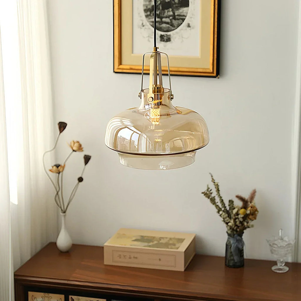 Nordische minimalistische Glas-Pendelleuchte für das Esszimmer | Desfino