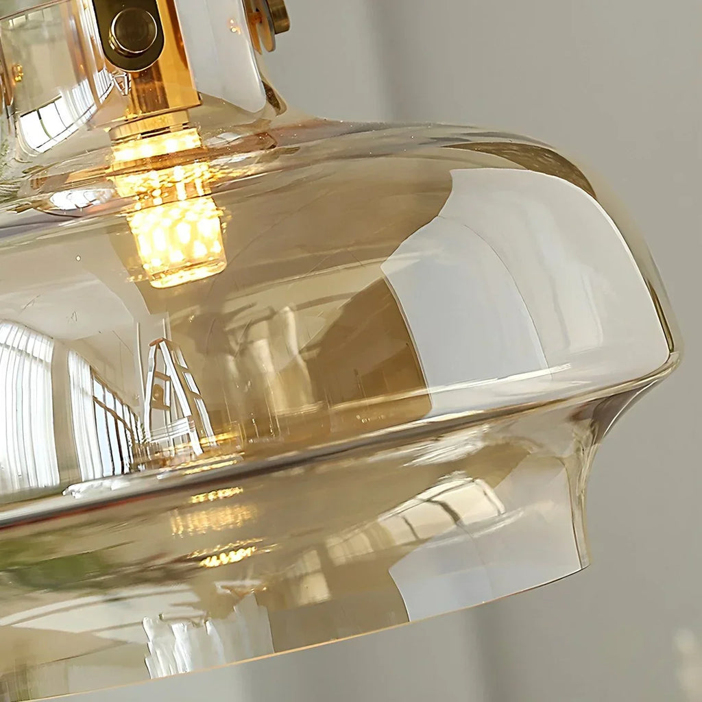 Nordische minimalistische Glas-Pendelleuchte für das Esszimmer | Desfino
