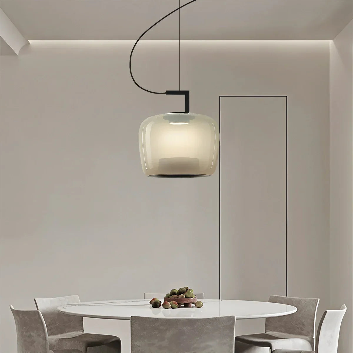 Nordische minimalistische Glas-Pendelleuchte | Desfino
