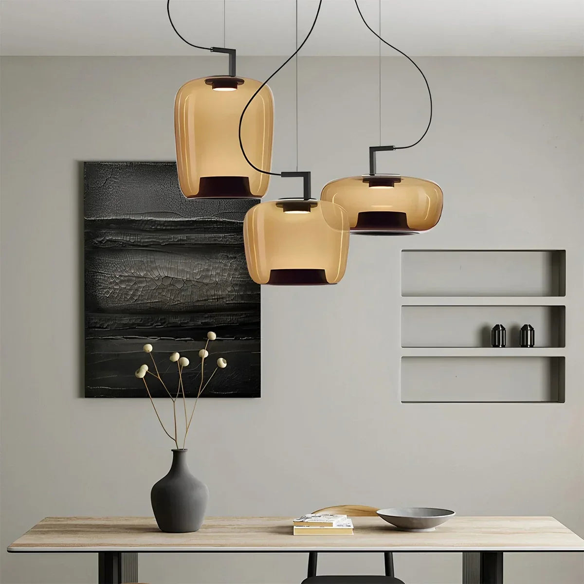 Nordische minimalistische Glas-Pendelleuchte | Desfino