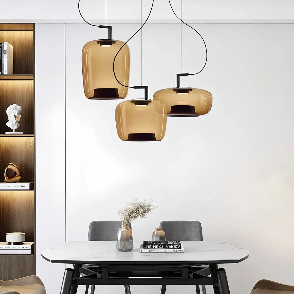 Nordische minimalistische Glas-Pendelleuchte | Desfino