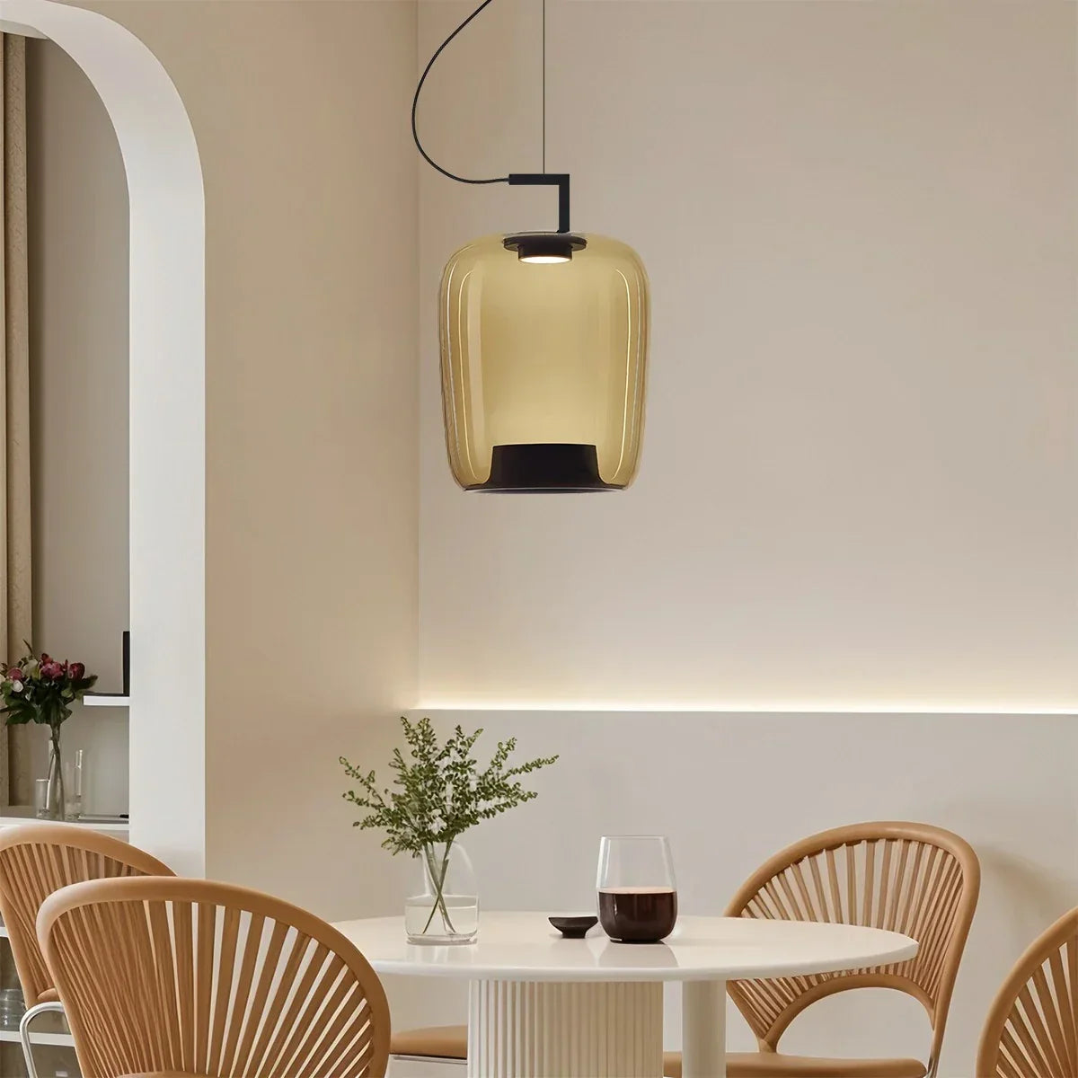 Nordische minimalistische Glas-Pendelleuchte | Desfino