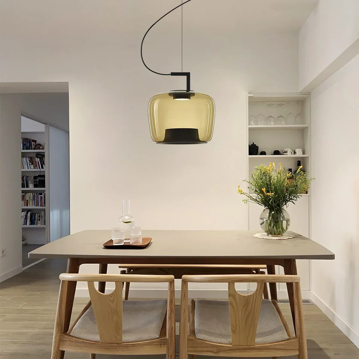Nordische minimalistische Glas-Pendelleuchte | Desfino