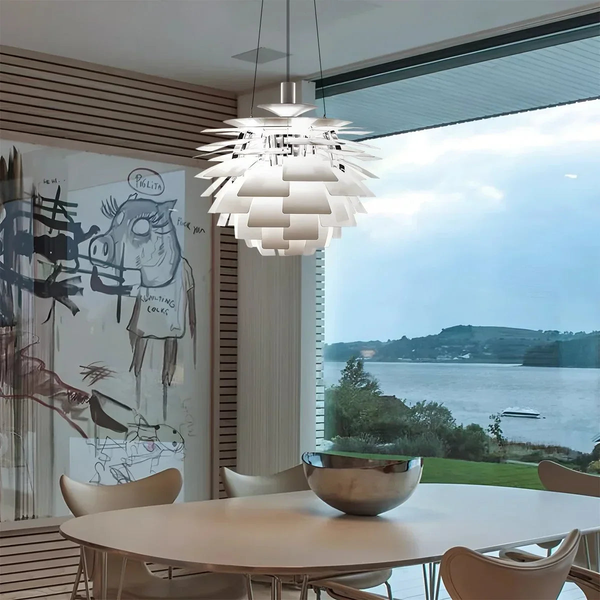 Moderne Pendelleuchte im Art-déco-Stil mit mehreren Ebenen | Desfino