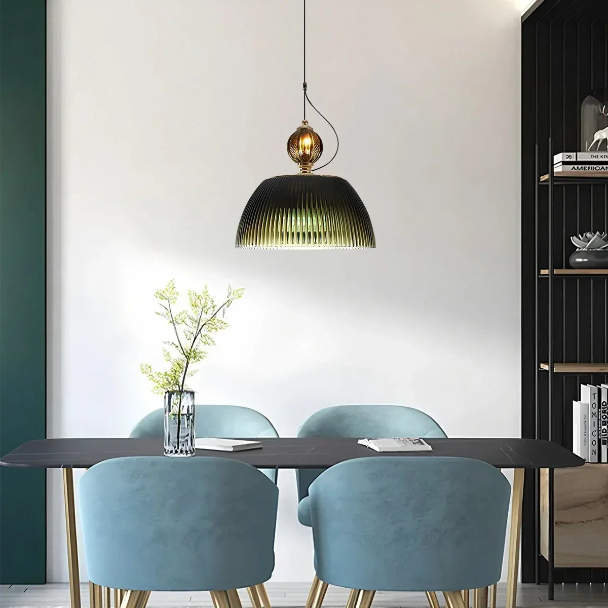 Nordische Retro-Glas-Pendelleuchte für das Esszimmer | Desfino