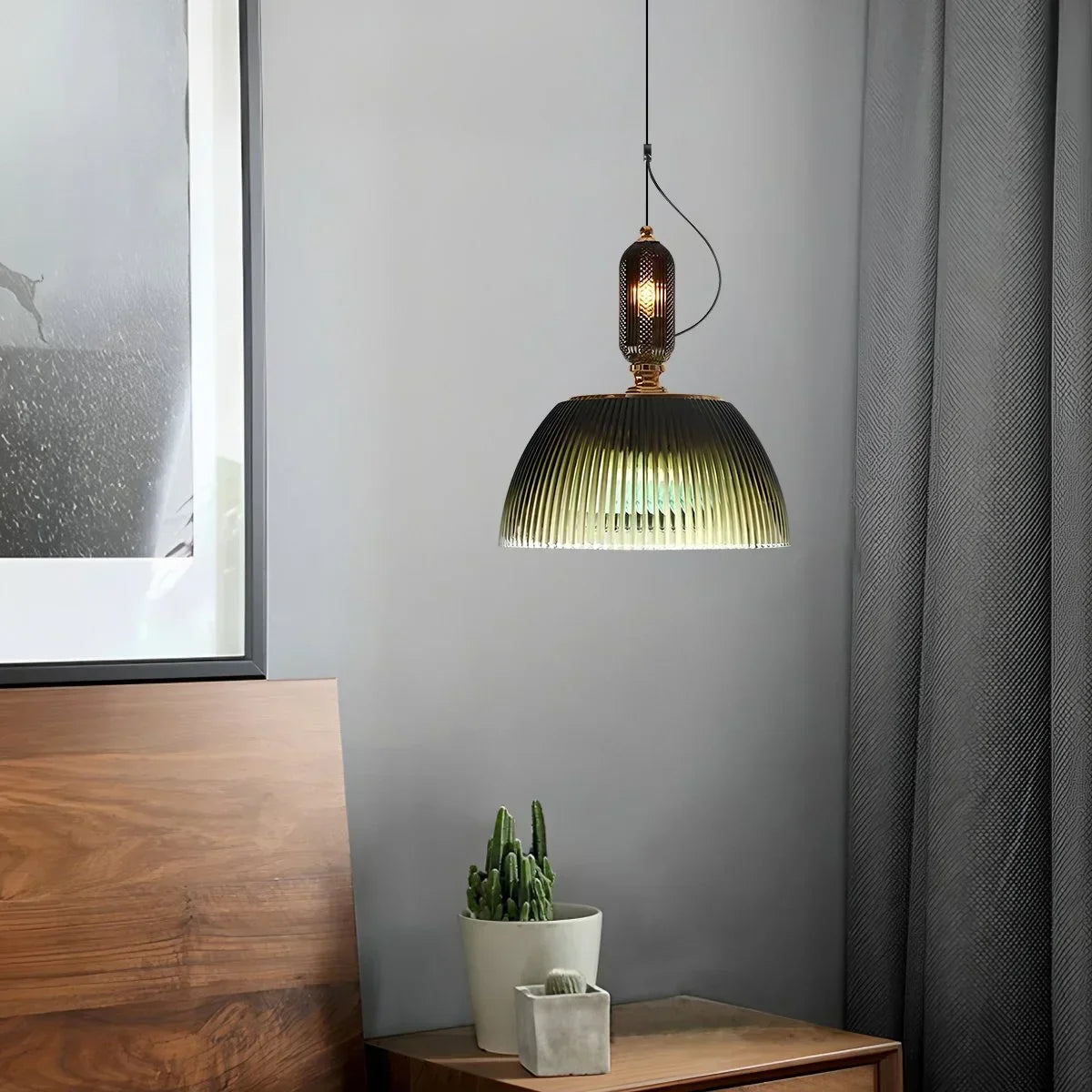Nordische Retro-Glas-Pendelleuchte für das Esszimmer | Desfino