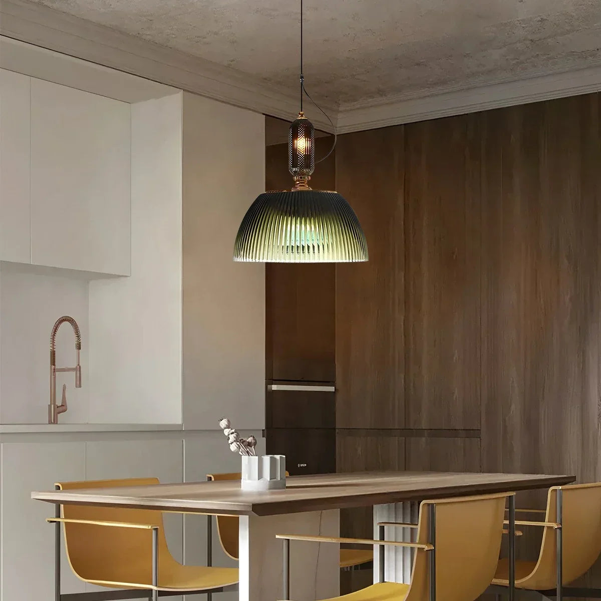 Nordische Retro-Glas-Pendelleuchte für das Esszimmer | Desfino