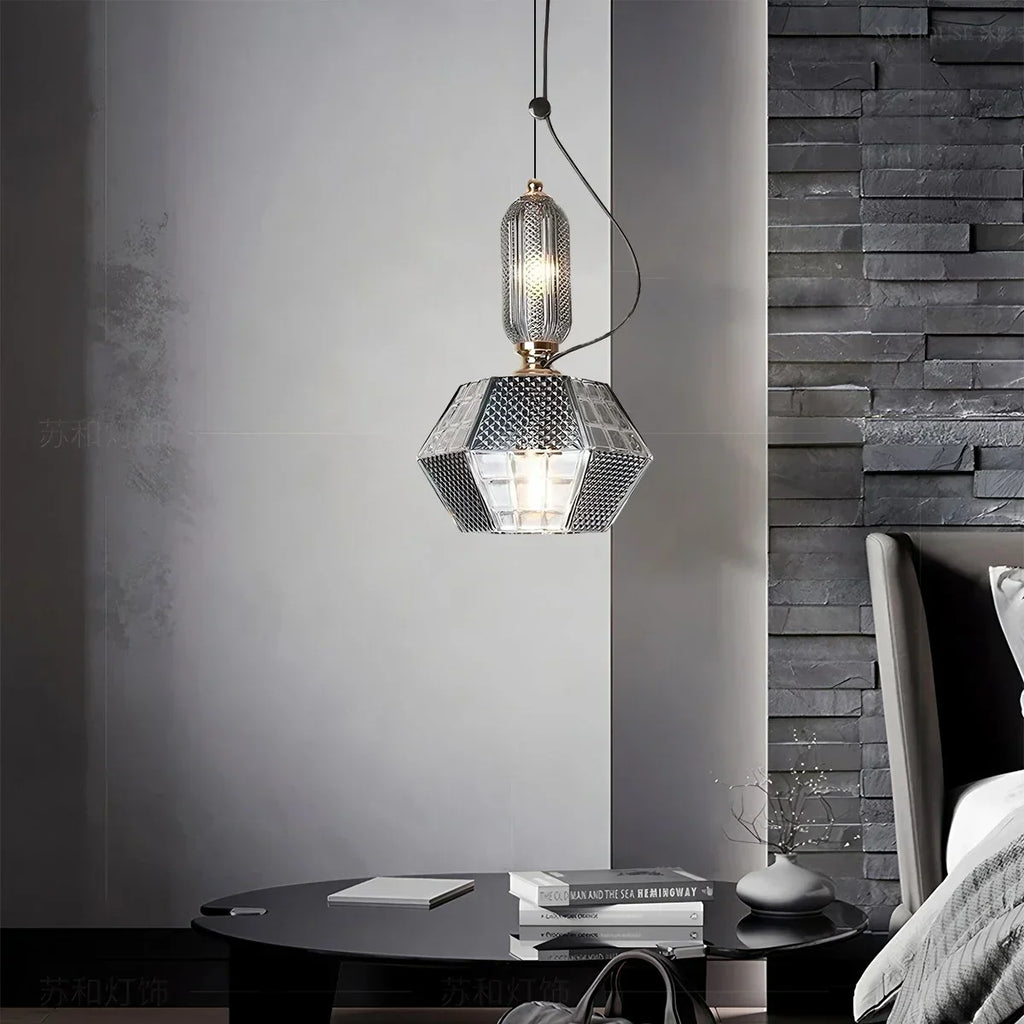 Nordische Retro-Glas-Pendelleuchte für das Esszimmer | Desfino