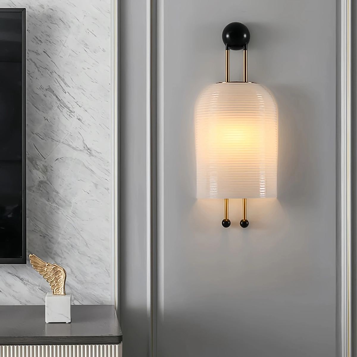 Nordic Simple Glass Wall Lamp | Desfino