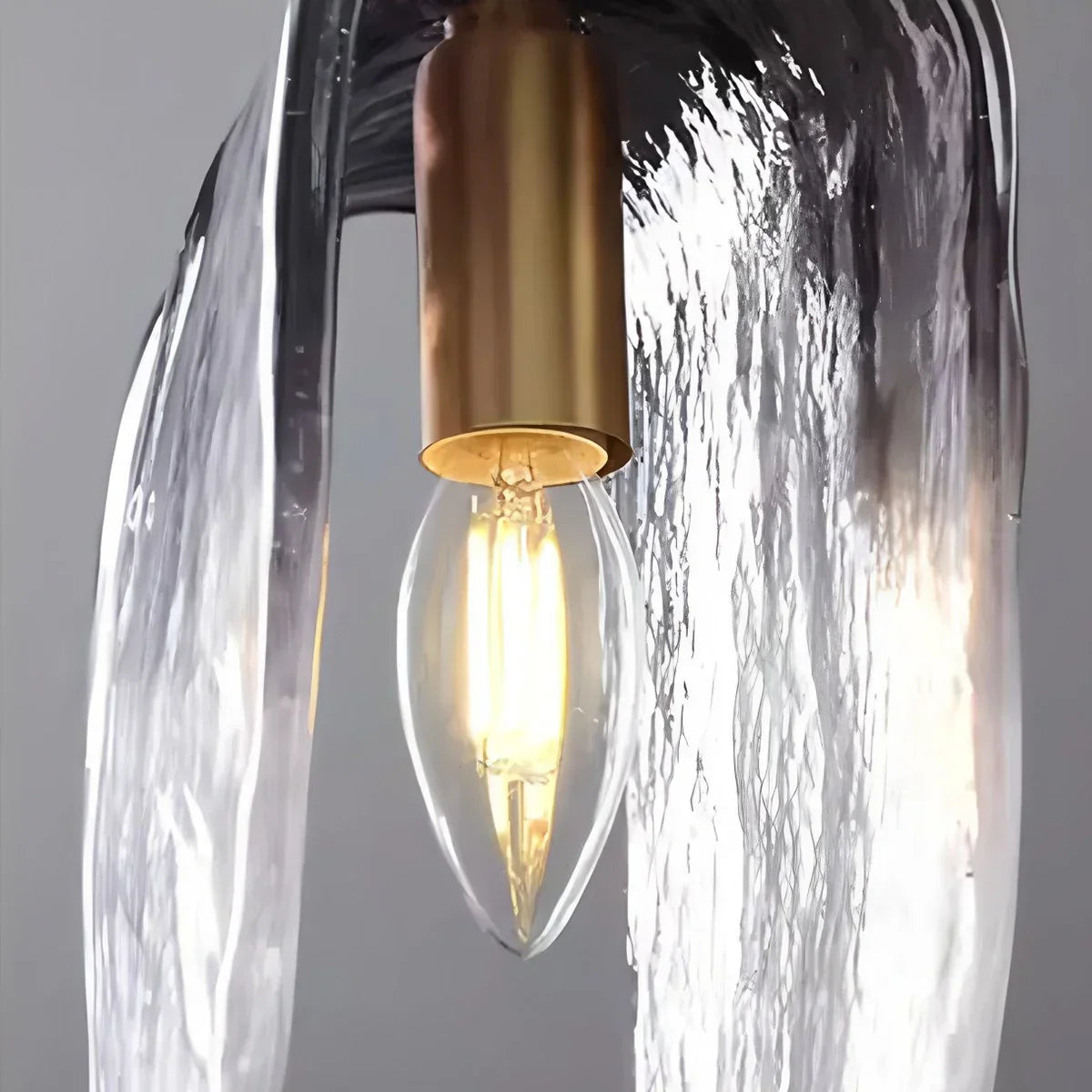 Modern Gradient Glass Pendant Light for Bedside | Desfino