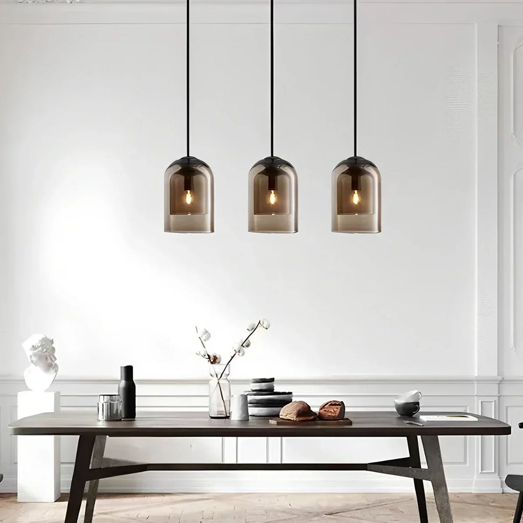 Otzara Double Glass Pendant Light for Dining Area | Desfino