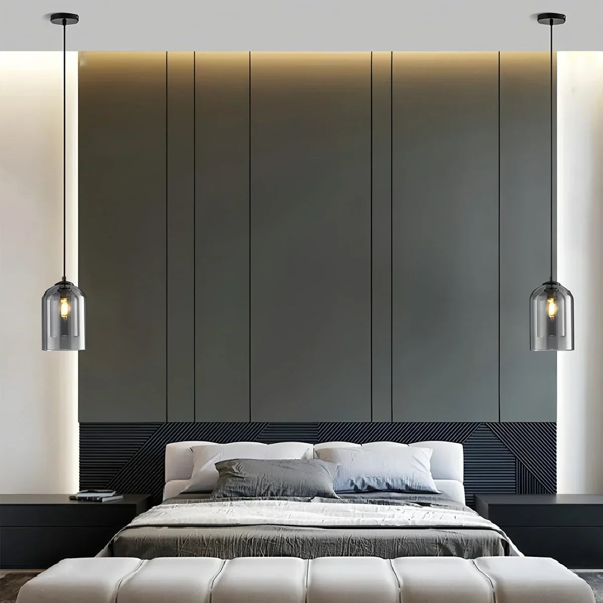 Otzara Double Glass Pendant Light for Dining Area | Desfino