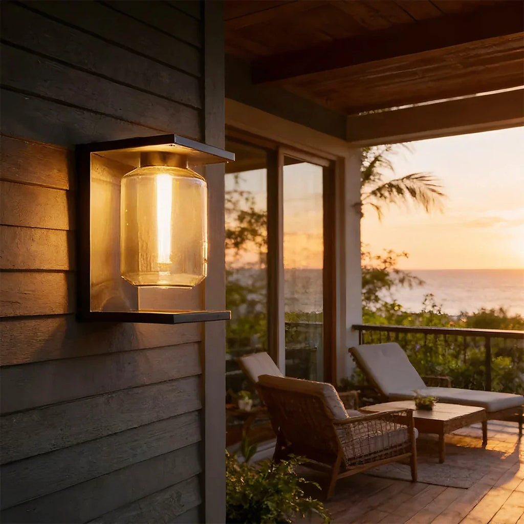 Outdoor Solar Waterproof Wall Lamp | Desfino