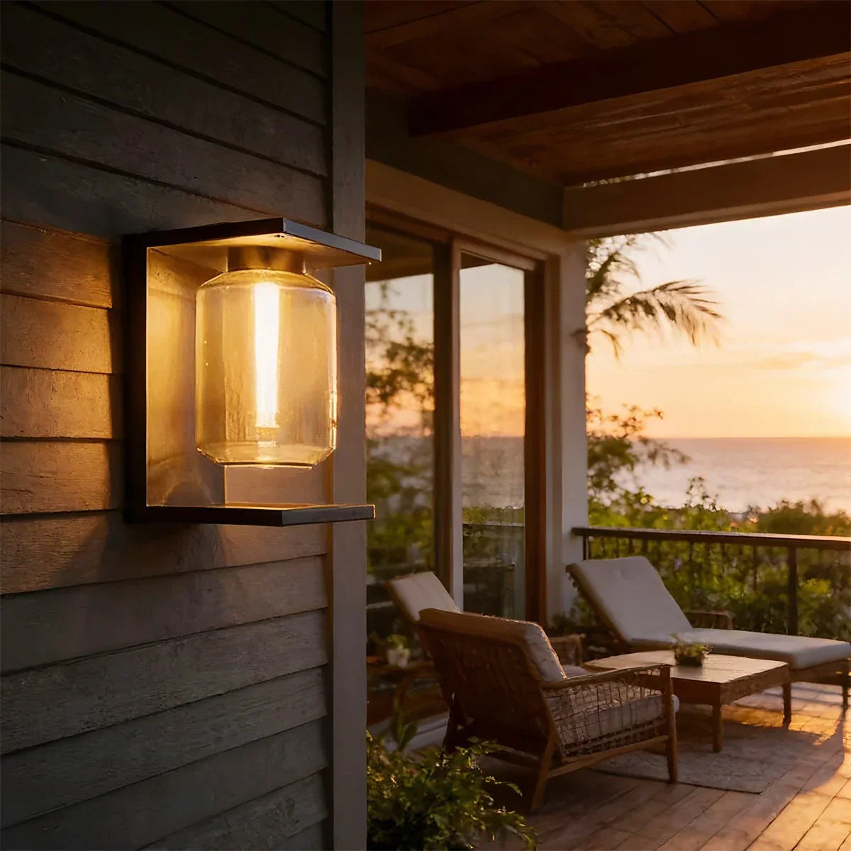 Outdoor Solar Waterproof Wall Lamp | Desfino