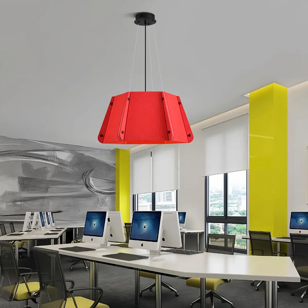 Outward Turning Circular Cone Acoustic Pendant Light | Desfino