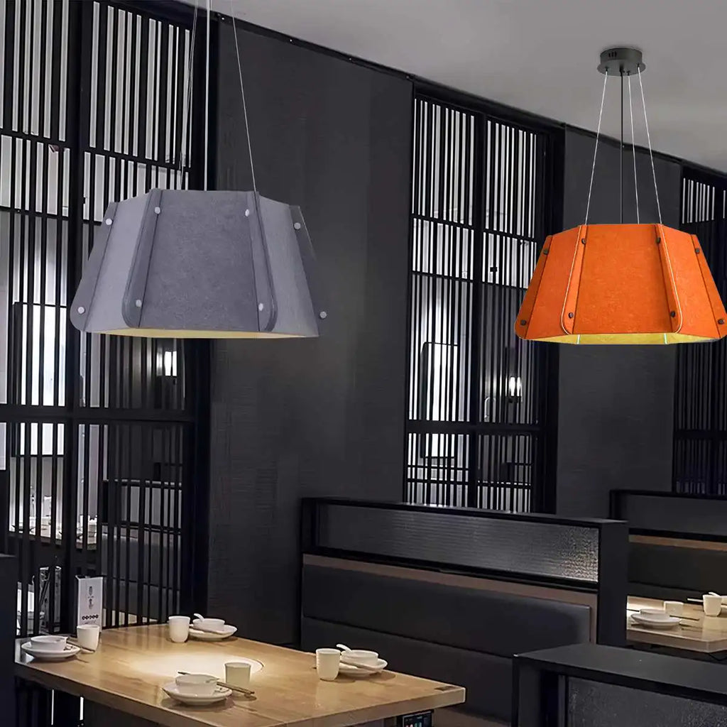 Outward Turning Circular Cone Acoustic Pendant Light | Desfino