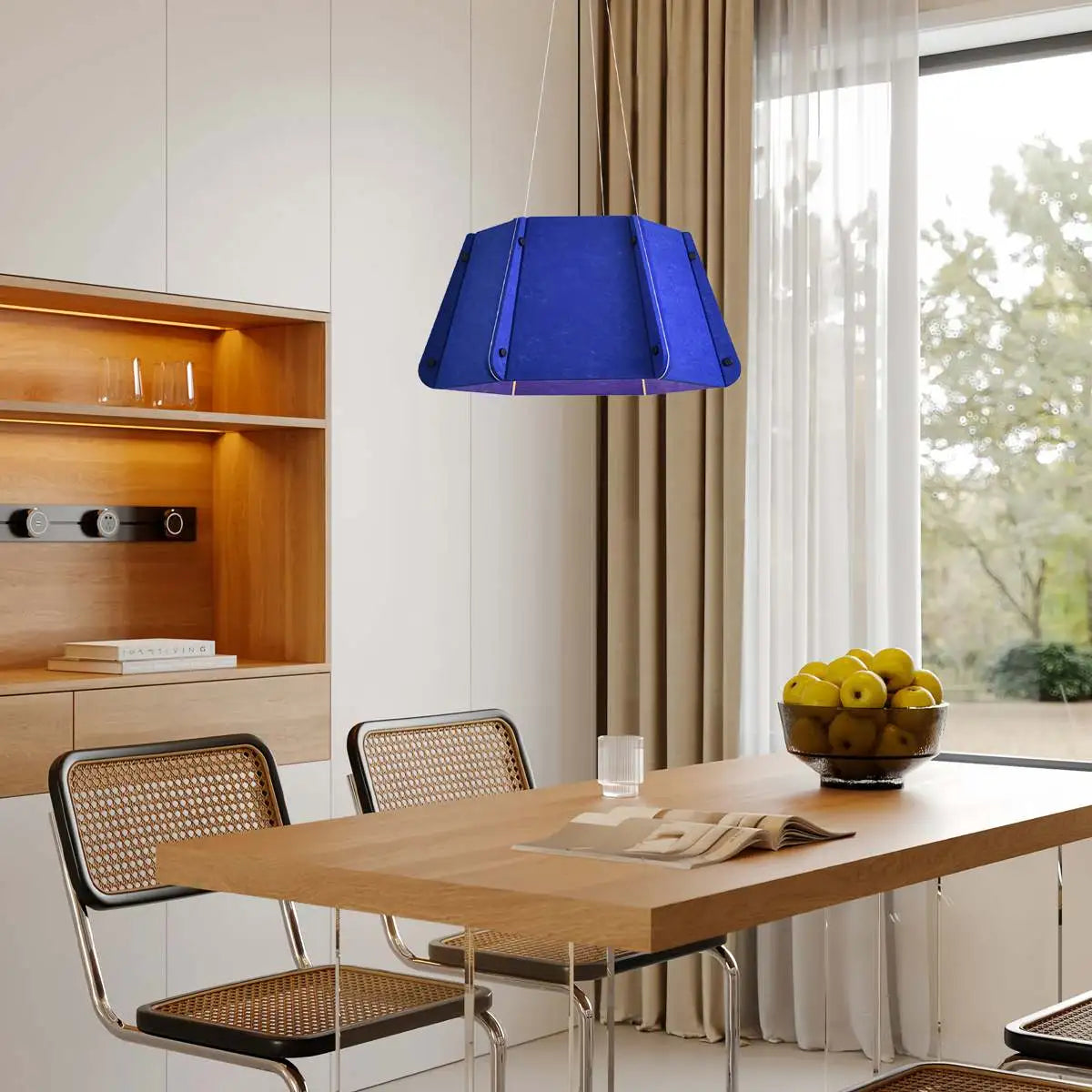 Outward Turning Circular Cone Acoustic Pendant Light | Desfino