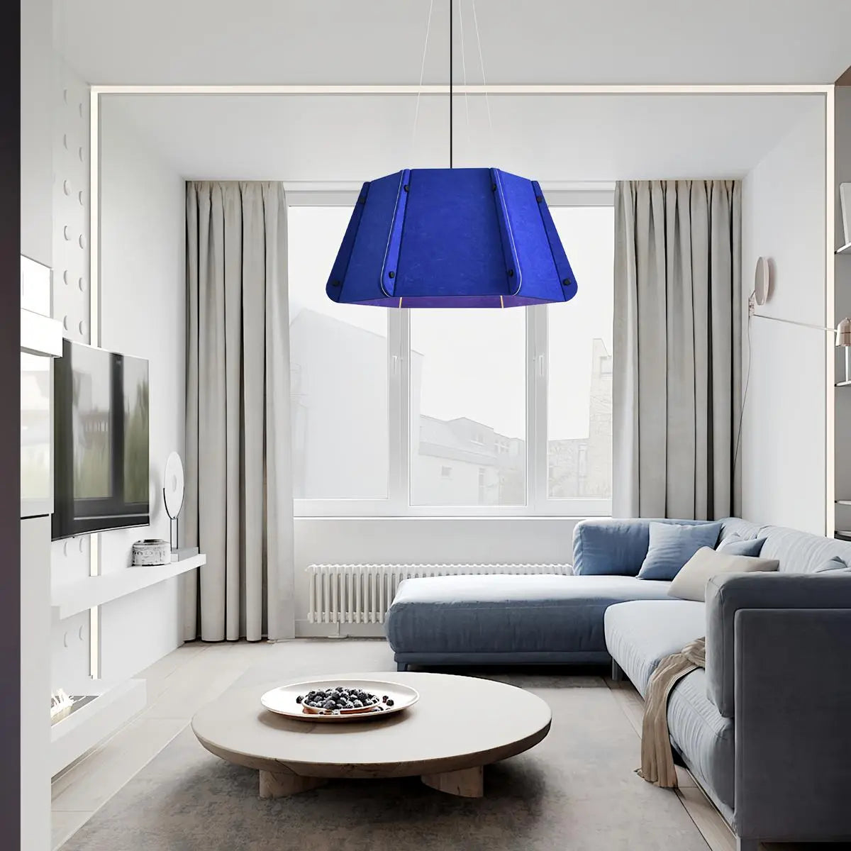 Outward Turning Circular Cone Acoustic Pendant Light | Desfino