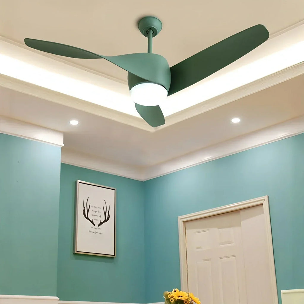Deckenventilator mit Lampe und Propellerdesign für das Esszimmer | Desfino