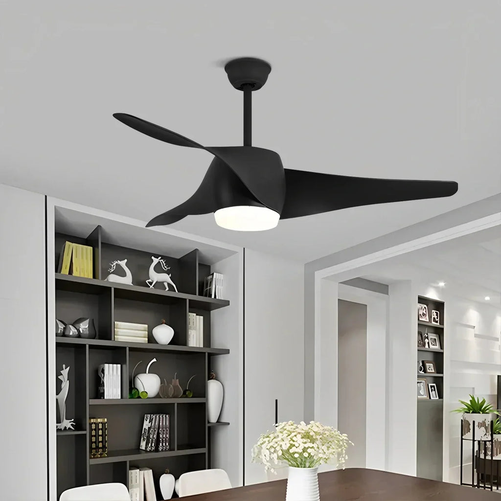 Deckenventilator mit Lampe und Propellerdesign für das Esszimmer | Desfino