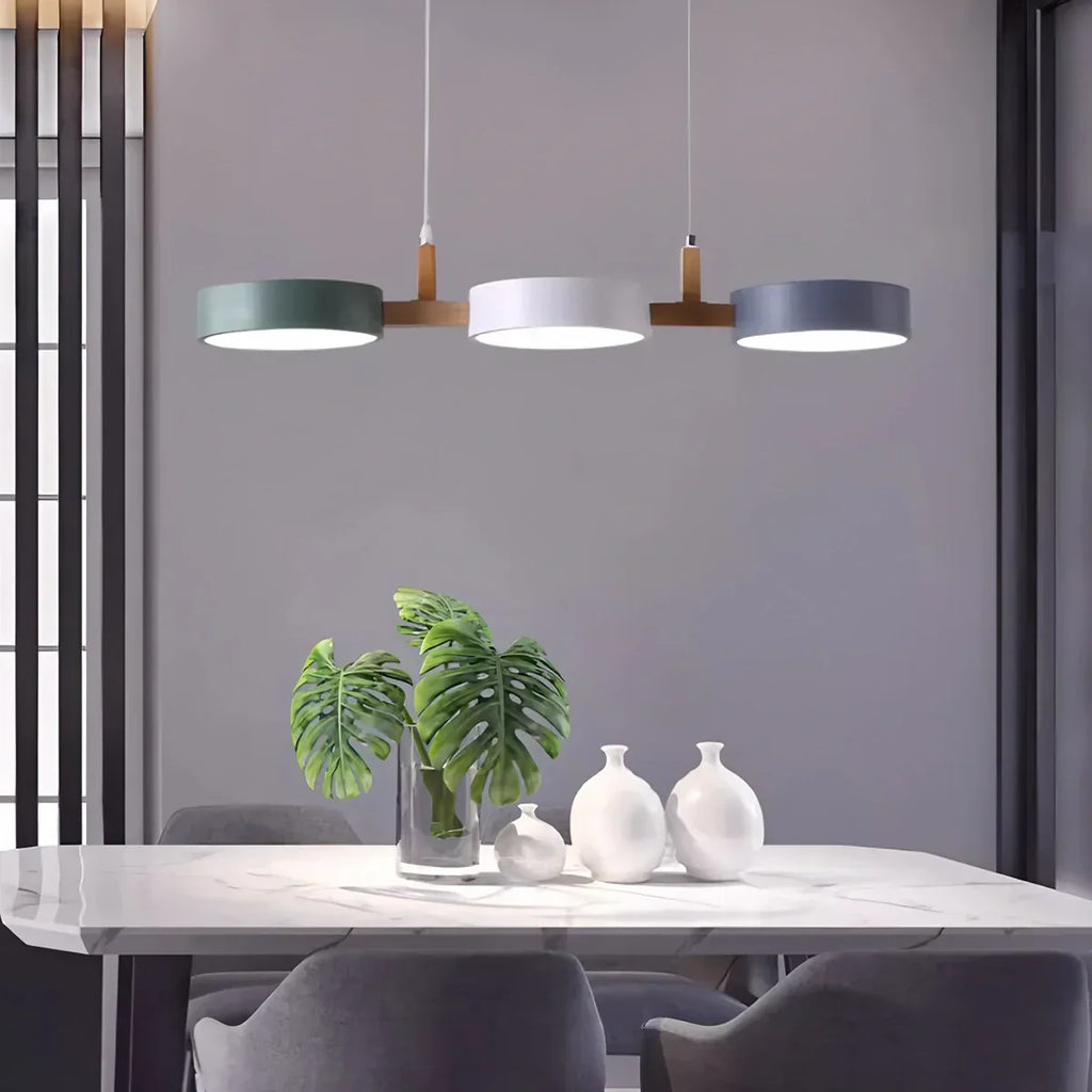 Rangeen Disc Splicing Pendant Light for Dining Room | Desfino