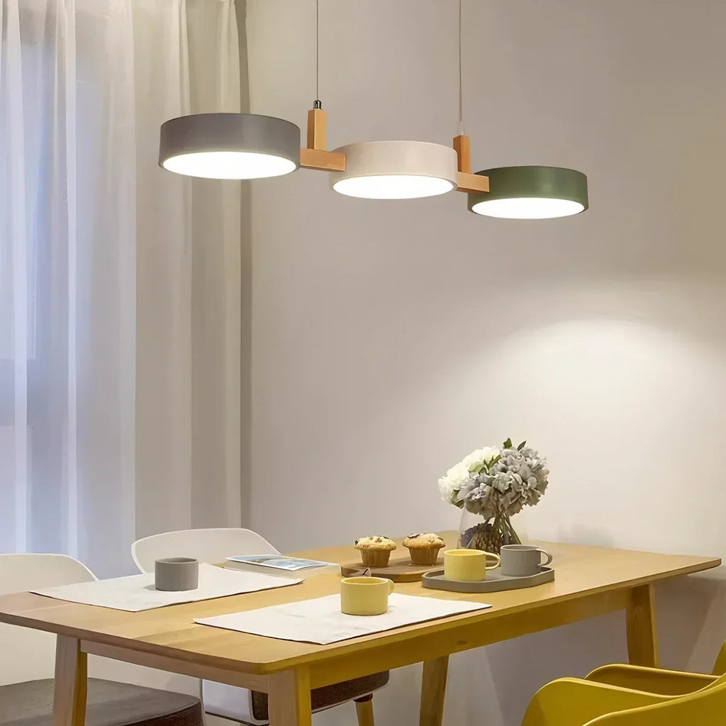 Rangeen Disc Splicing Pendant Light for Dining Room | Desfino
