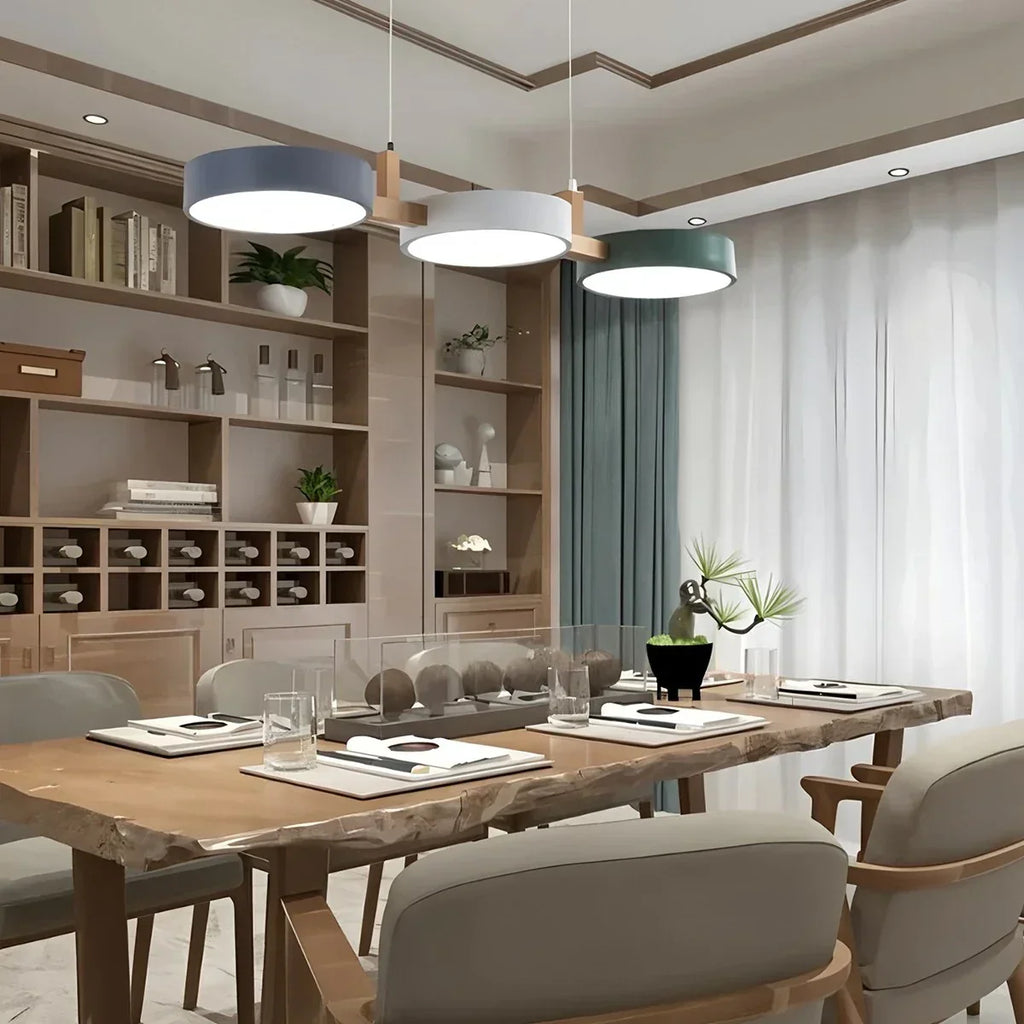 Rangeen Disc Splicing Pendant Light for Dining Room | Desfino