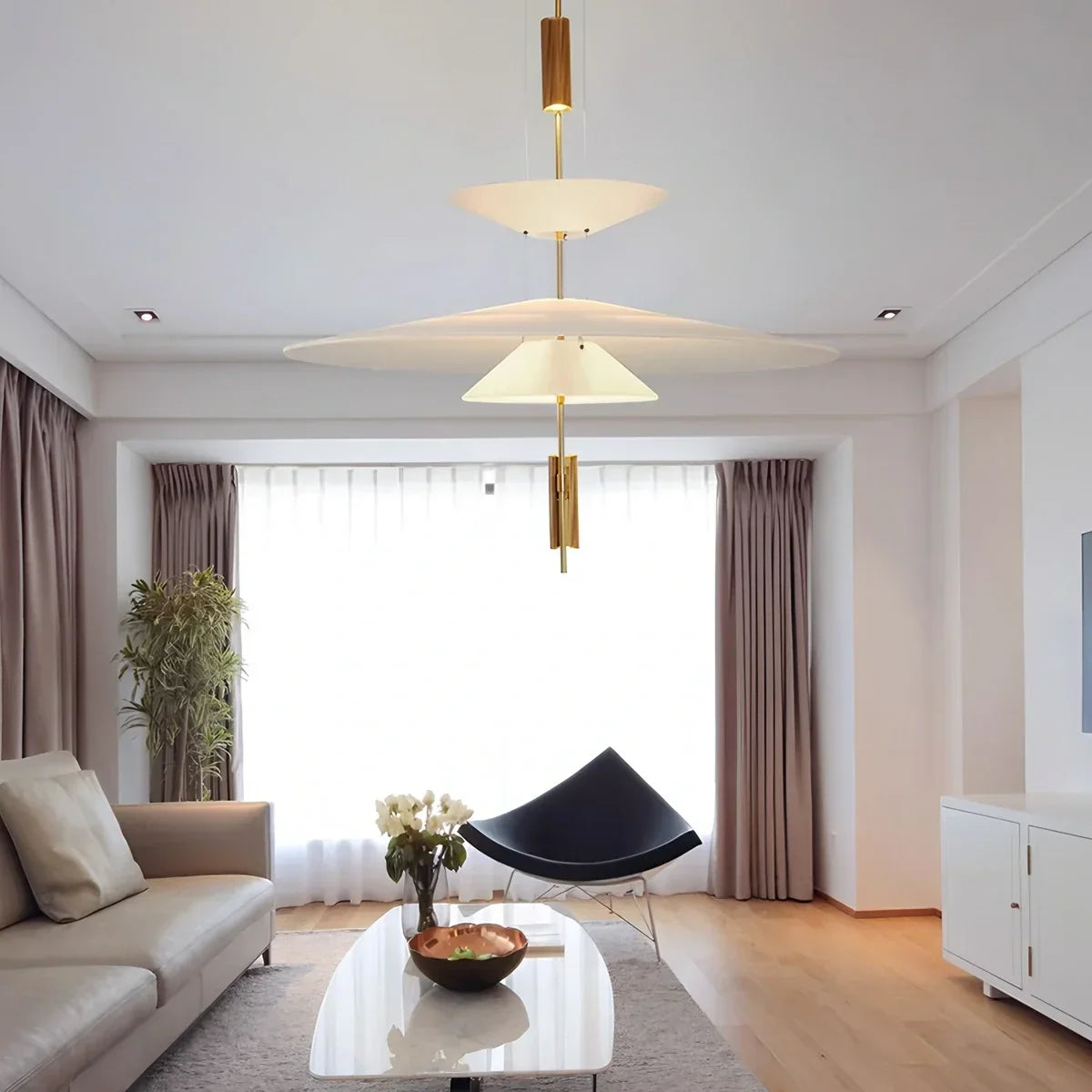 Pendelleuchte mit geschichteten Scheiben fürs Esszimmer | Desfino