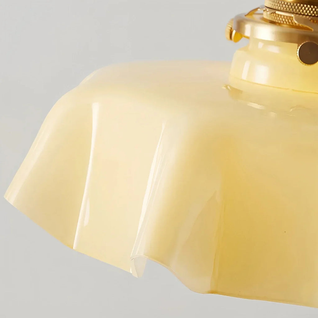 Retro-Pendelleuchte aus farbigem Glas für die Küche | Desfino