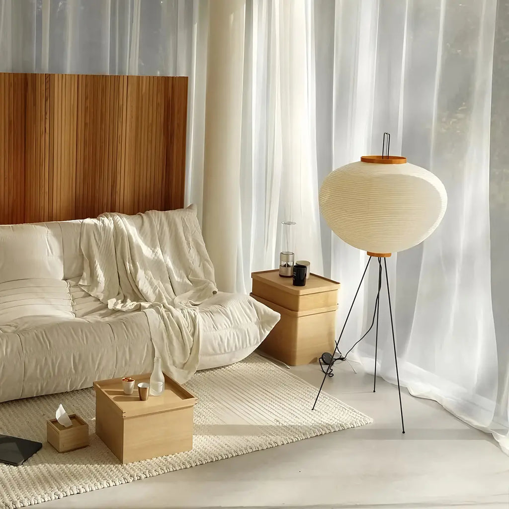 Rice Paper Art Floor & Table Lamp | Desfino