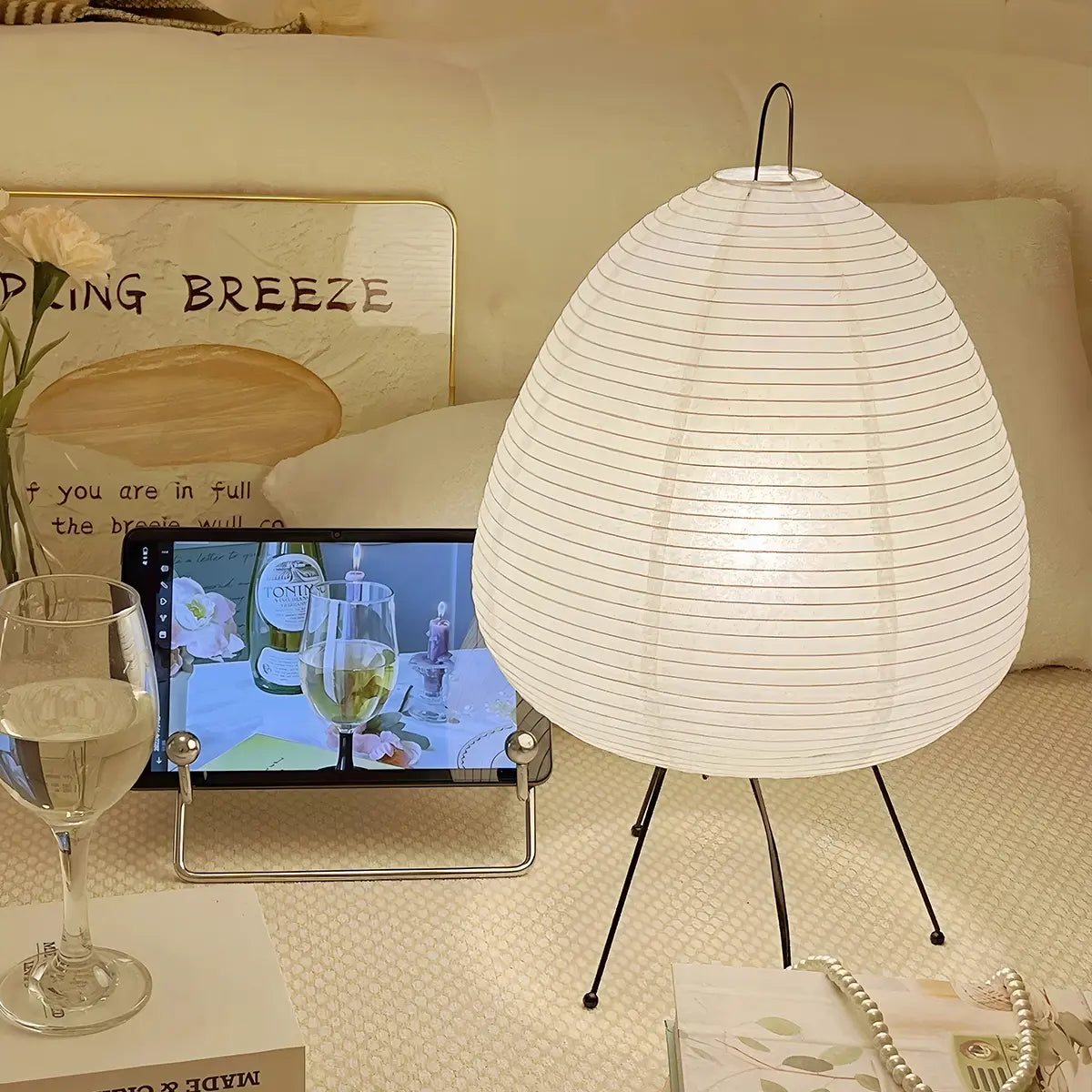 Rice Paper Art Floor & Table Lamp | Desfino