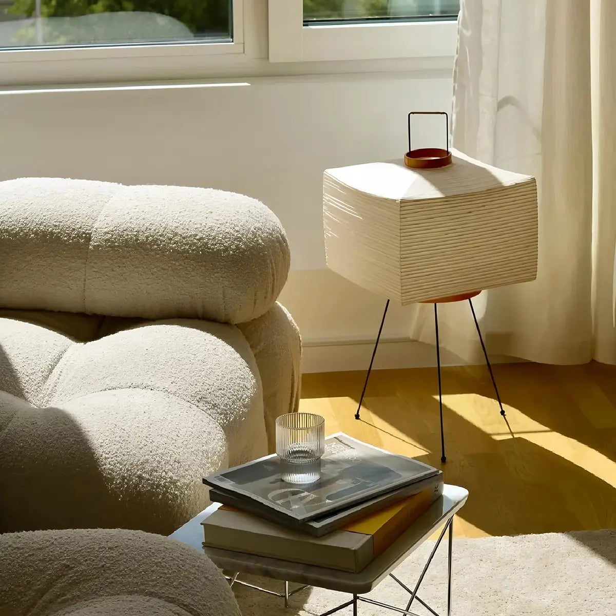 Rice Paper Art Floor & Table Lamp | Desfino