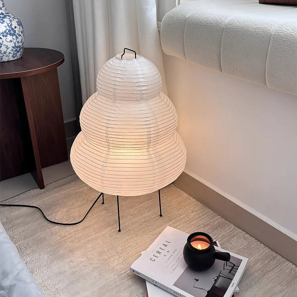 Rice Paper Art Floor & Table Lamp | Desfino