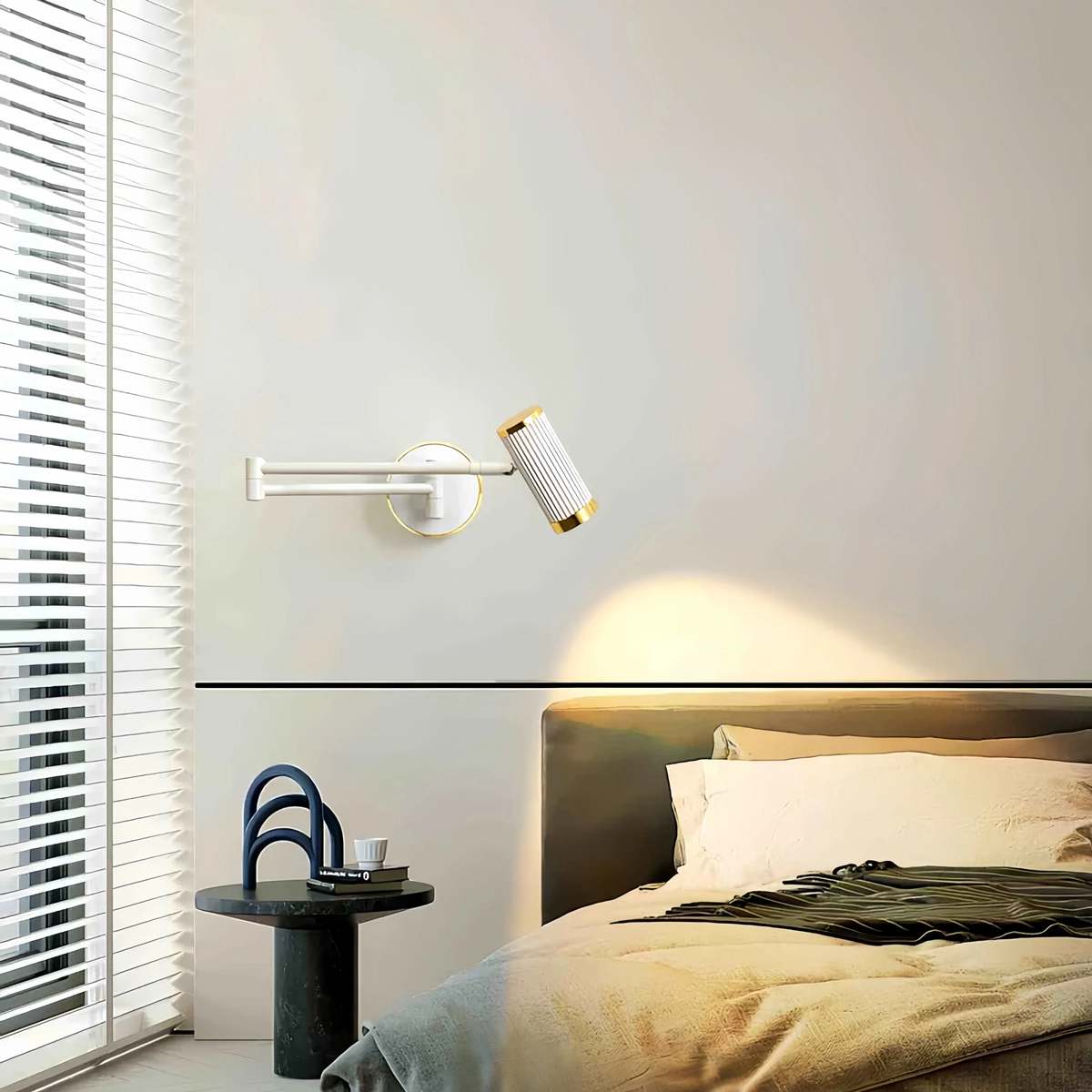 Roman Column Wall Sconce for Bedroom | Desfino