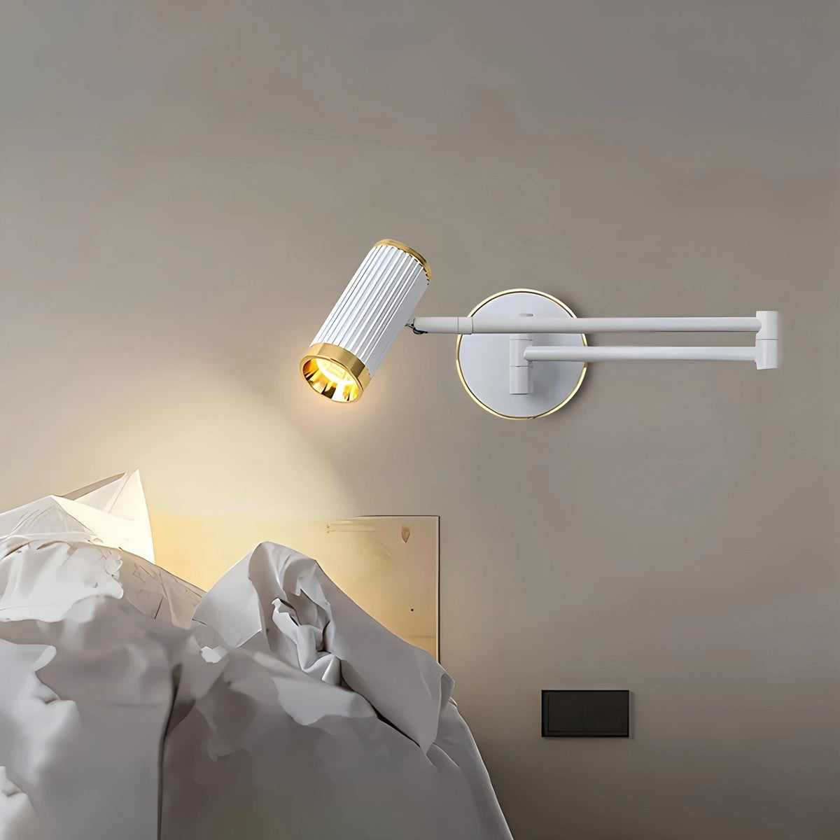 Roman Column Wall Sconce for Bedroom | Desfino