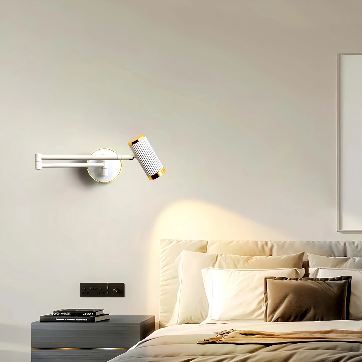 Roman Column Wall Sconce for Bedroom | Desfino