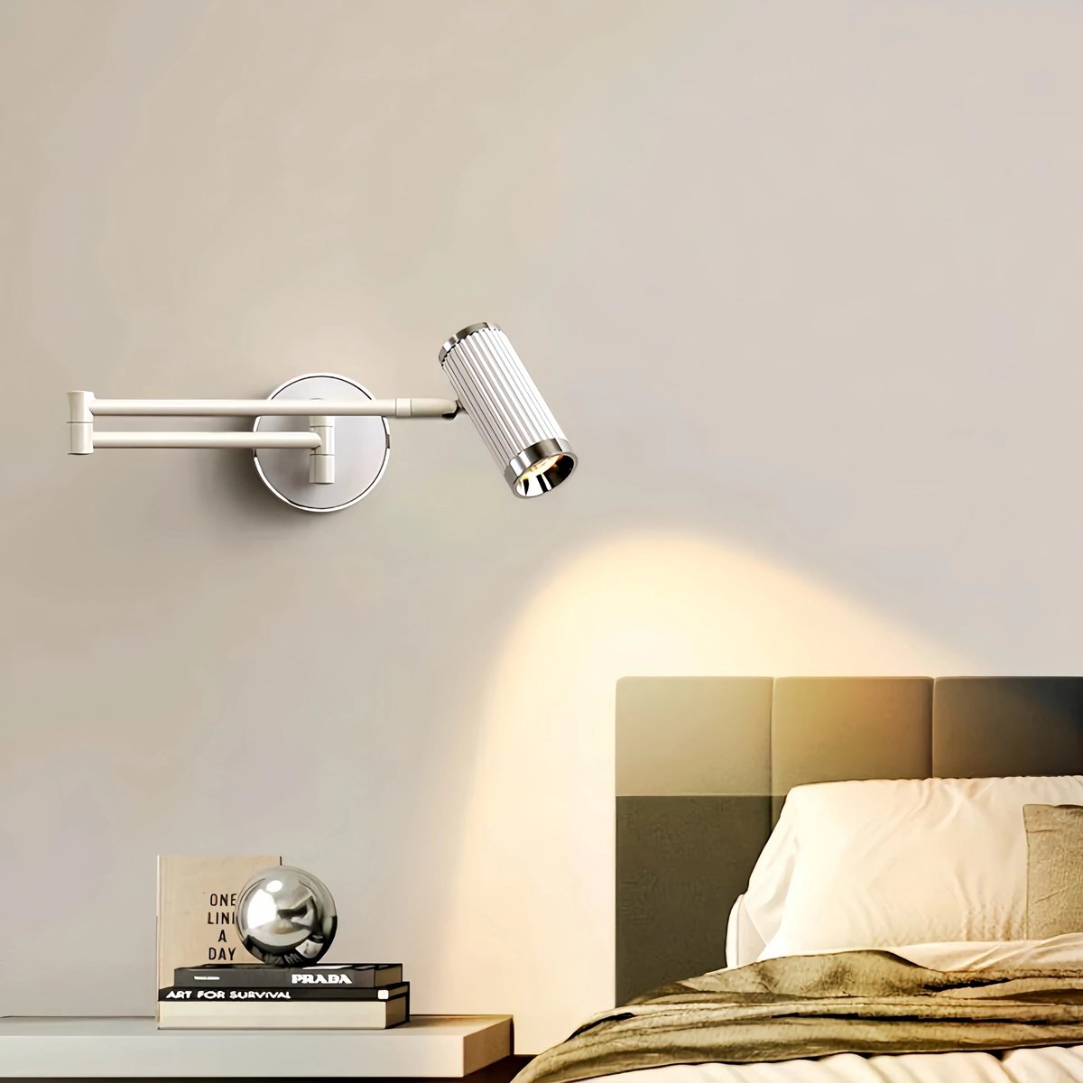 Roman Column Wall Sconce for Bedroom | Desfino