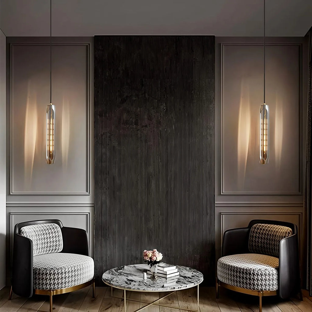 Elegante postmoderne Stab-Pendelleuchte | Desfino